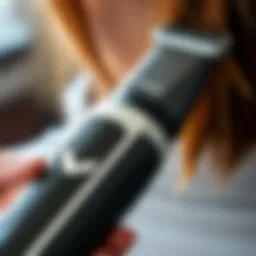 Advanced hair trimmer showcasing modern design for split ends