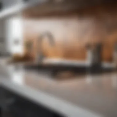 Harmonizing with Modern Kitchen Aesthetics Heat resistant countertop pad complementing a modern kitchen design
