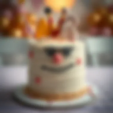 Unconventional Cake Design Unconventional cake design with humorous elements