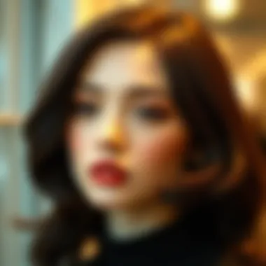 Versatile Styling Options in Synthetic Wigs Elegant synthetic wig showcasing versatile styling options