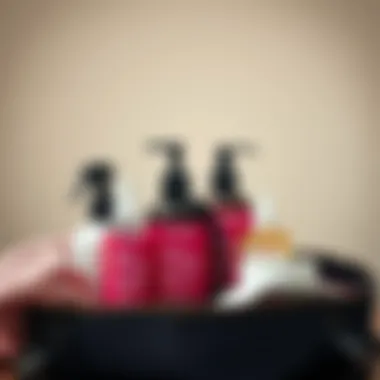 Essential Kinky Braid Maintenance Kit A well-organized hair care kit specifically for maintaining kinky braids