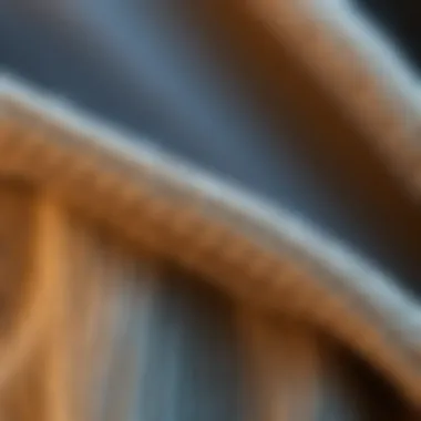 Knit Fabric Close-Up Close-up of knit fabric showcasing texture and comfort