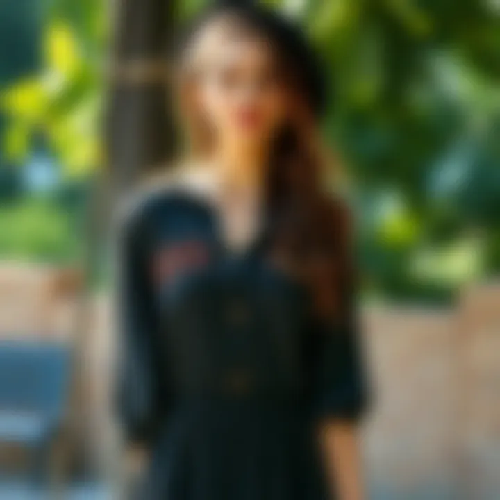 Stylish Casual Dress for Outdoor Events A stylish casual dress with sleeves perfect for outdoor events