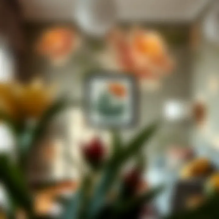 Transformed Space with Floral Stencils Finished room showcasing the beauty of large floral stencils