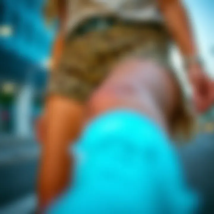 Sustainable fashion elements incorporated with leopard biker shorts