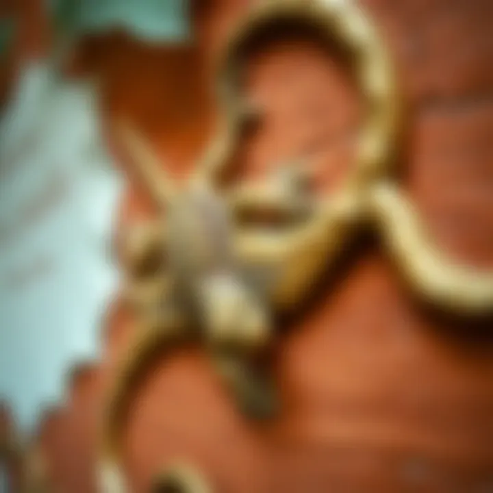 Close-up of intricate lizard design on a rustic outdoor wall