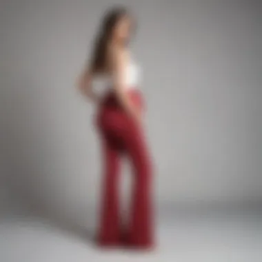 Stylish Variety of Maternity Flared Pants Elegant display of maternity flared pants in various colors and styles