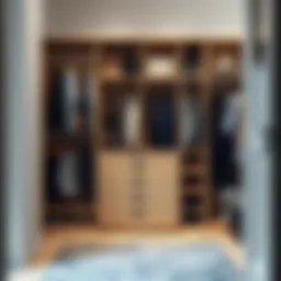 Sleek modern closet organizer showcasing efficient storage solutions