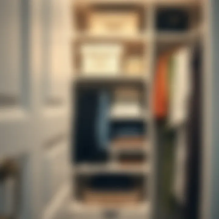 Stylish closet organizer enhancing aesthetic appeal and functionality