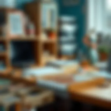 Enhancing Creativity Through Organized Spaces Efficient workspace featuring bead organizers enhancing creativity