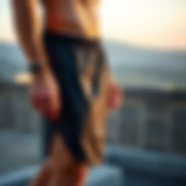 Stylish design of modern running shorts