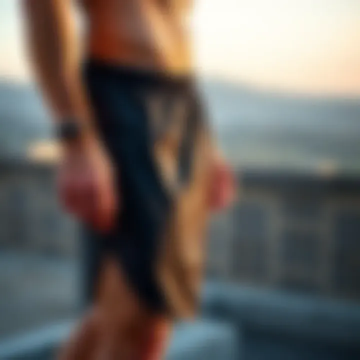 Stylish design of modern running shorts