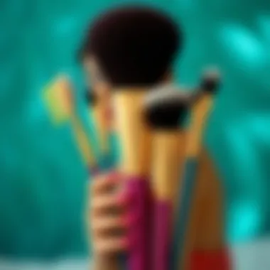 Artistic representation of the Mermaid Brush Set showcasing its elegant design