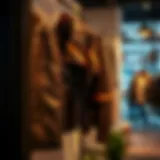 Chic Display of Missguided Leather Jacket Stylish Missguided leather jacket hanging on display