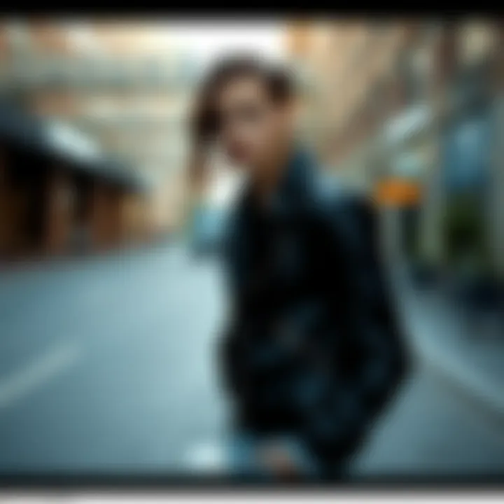 Fashion-forward individual wearing a Missguided leather jacket in urban setting