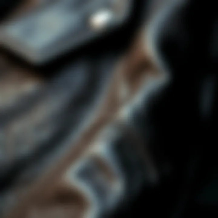 Close-up of leather texture showcasing quality craftsmanship