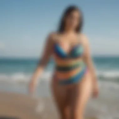 Trendy modest bathing suits showcasing body positivity