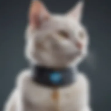 Celestial Charm: The Elegance of Moon Cat Collars An elegant moon cat collar adorned with celestial patterns