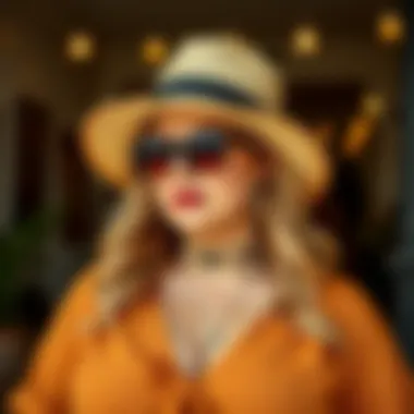 Accessories for Plus Size Summer Fashion Fashion accessories complementing a plus size summer ensemble