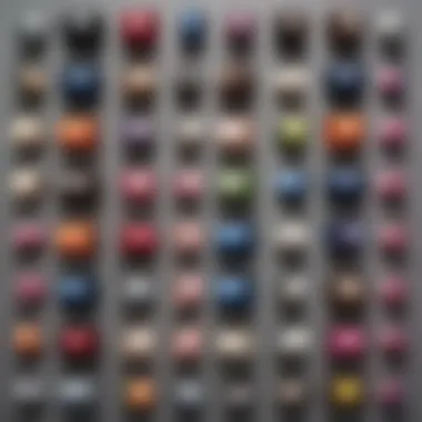 Diverse Options in Mini Hair Curlers Collection of various mini travel hair curlers displayed together
