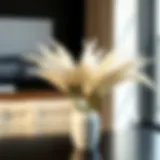 Elegant Pampas Grass in Minimalist Design Elegant pampas grass arrangement in a minimalist vase