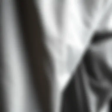 Fabric Technology in Parachute Sweatpants Close-up of the fabric texture used in parachute sweatpants highlighting innovative technology.