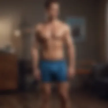 The Comfort of Customized Fit Comfortable fit of customized boxers in a fashionable setting