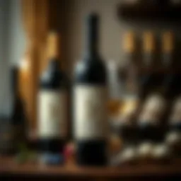 Elegant wine bottle label design for wedding gift