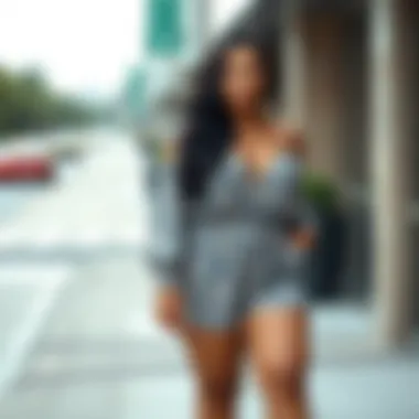 Diverse Styles of Plus Size Rompers Elegant plus size romper showcasing diverse styles