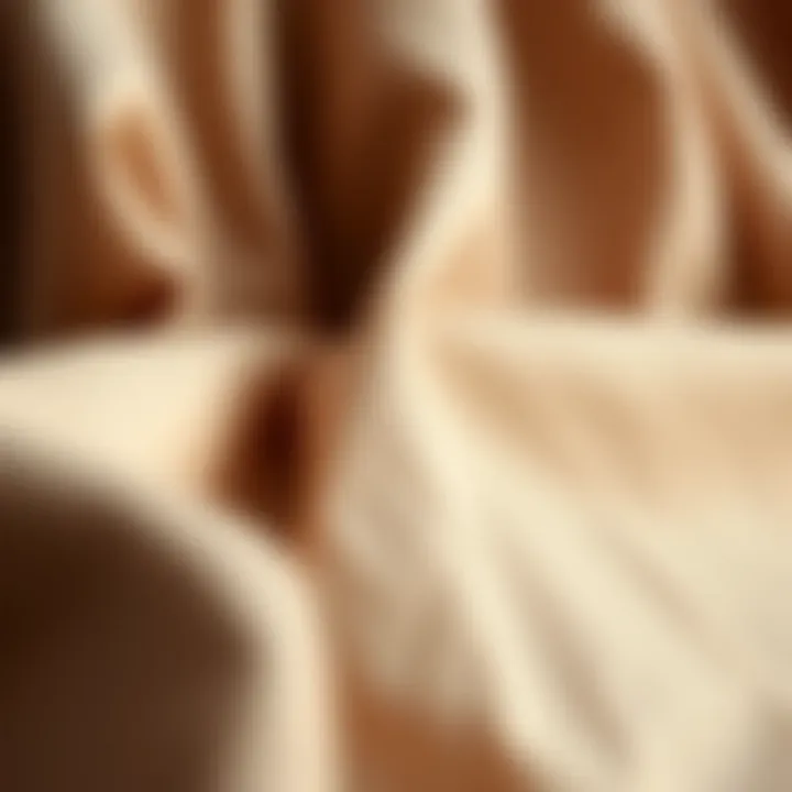 Close-up of fabric texture for plus size clothing
