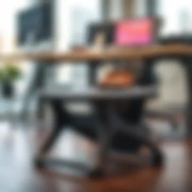 Ergonomic Foot Stool for Enhanced Workspace Comfort Ergonomically designed foot stool enhancing comfort at a workspace