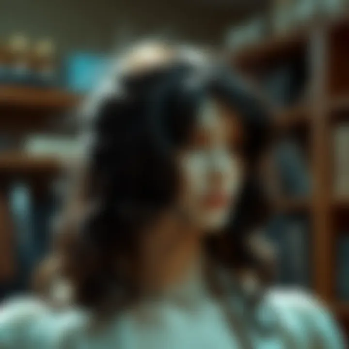 Intricate design of a premium wig showcasing craftsmanship