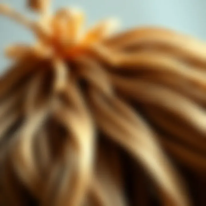 Natural materials used in premium wig creation