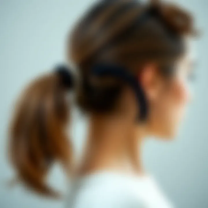 A comparison of traditional vs. pro ponytail holders highlighting functionality