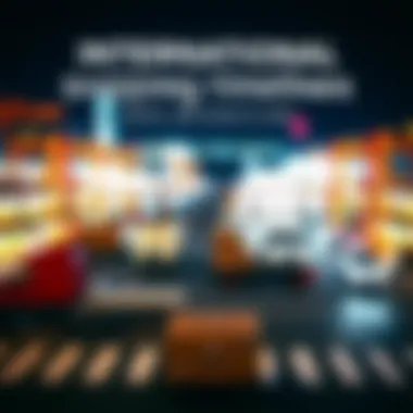 International Shipping Timelines Visual representation of international shipping timelines