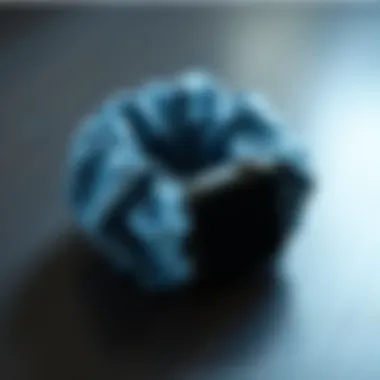 Casual denim scrunchie-style Apple Watch band
