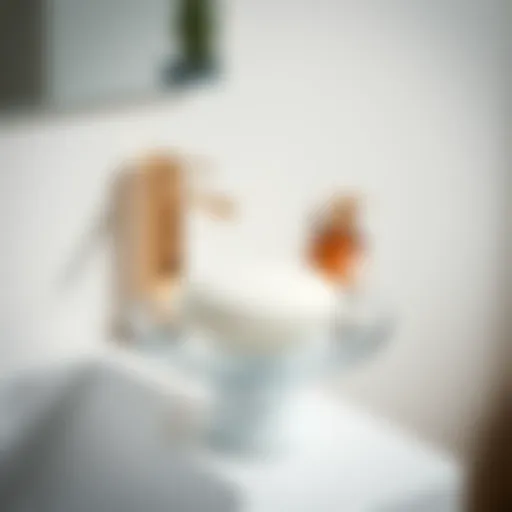 Elegant self-draining soap dish showcasing modern design