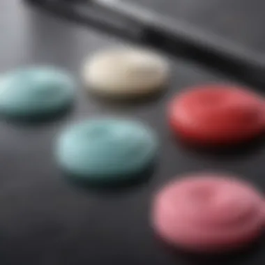 Diverse Designs of Silicone Pads Available for Curling Irons Variety of silicone pads with different designs