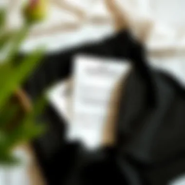 Care Instructions for Petite Elastic Waist Pants Flat lay of size 4 petite elastic waist pants with care instructions