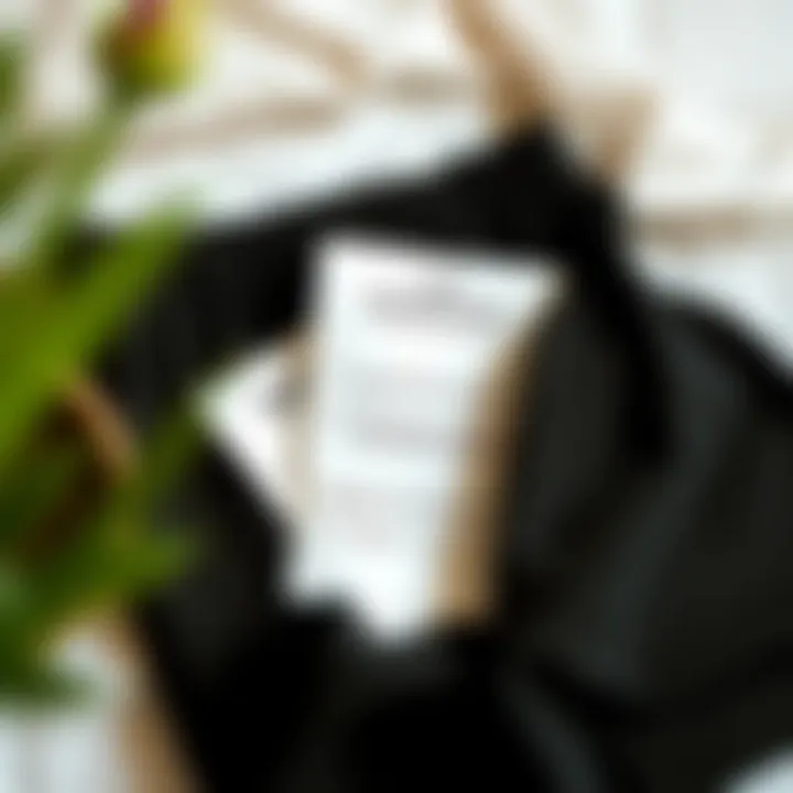 Care Instructions for Petite Elastic Waist Pants Flat lay of size 4 petite elastic waist pants with care instructions