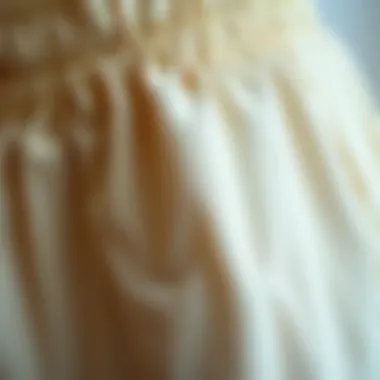 Fabric Texture of Petite Elastic Waist Pants Close-up view of petite elastic waist pants showcasing fabric texture