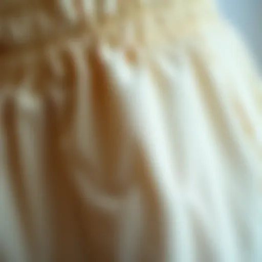 Fabric Texture of Petite Elastic Waist Pants Close-up view of petite elastic waist pants showcasing fabric texture