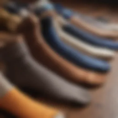 Diverse Materials for Optimal Comfort Close-up of various sock materials suited for floor protection