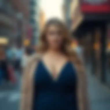 Fashionable layering options for plus-size bodycon dresses.