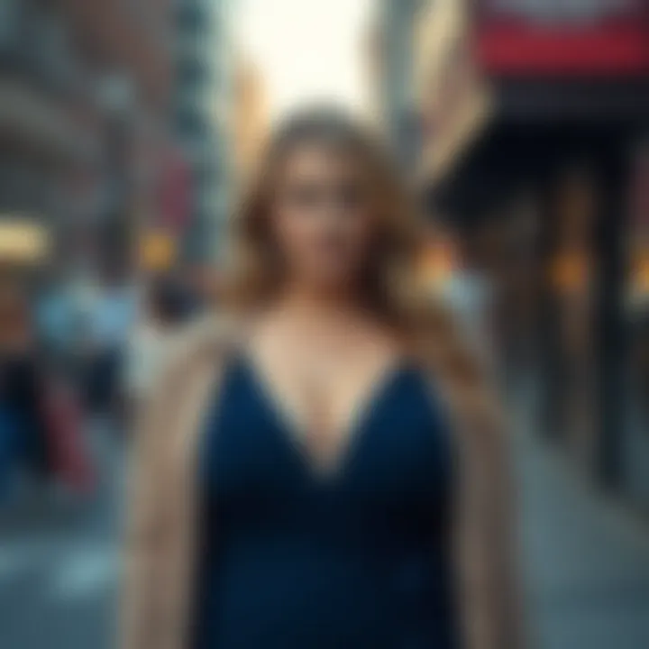 Fashionable layering options for plus-size bodycon dresses.