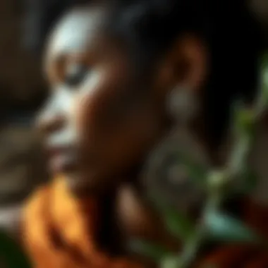 Visual Representation of Sustainable Sourcing Sustainable sourcing of jewelry materials represented visually