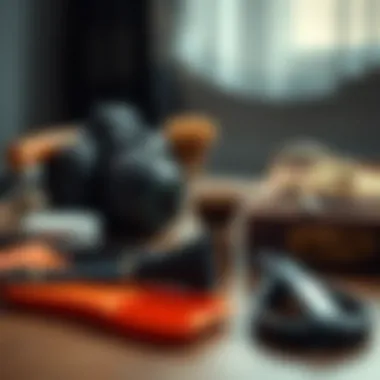 Essential Tools for Wig Care and Maintenance Care and maintenance tools for synthetic pixie cut wigs neatly arranged.