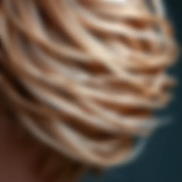 Detailed Texture of Synthetic Pixie Cut Wig Close-up of texture and layering in a synthetic pixie cut wig.