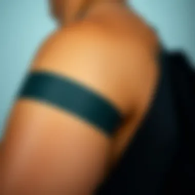 Seamless Integration of Tattoo Tape Close-up of skin showcasing the seamless integration of tattoo tape.