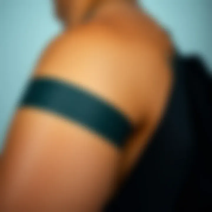 Seamless Integration of Tattoo Tape Close-up of skin showcasing the seamless integration of tattoo tape.